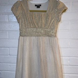 Gold holiday dress. Size 12